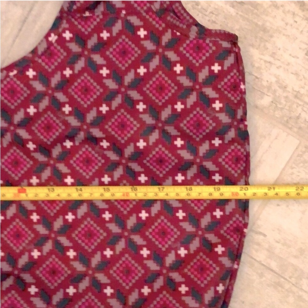 Lug Burgundy Patterned Foldable Eco Shopper Tote Bag, New Without Tags - Picture 9 of 11